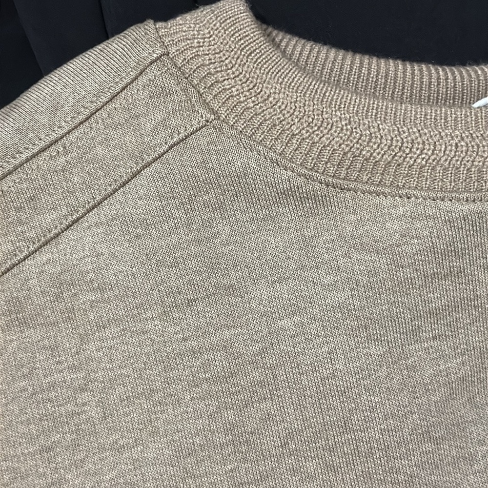 East 42nd Street - OS Fawn Crop Knit Neck Sweat - Picture 6 of 7